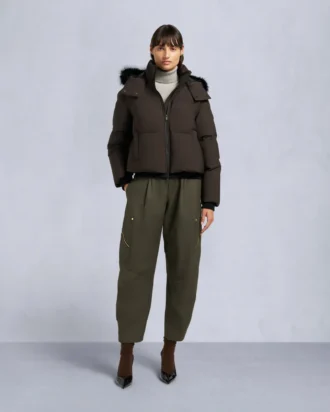 Nyluxe Misti Shearling Trim Puffer