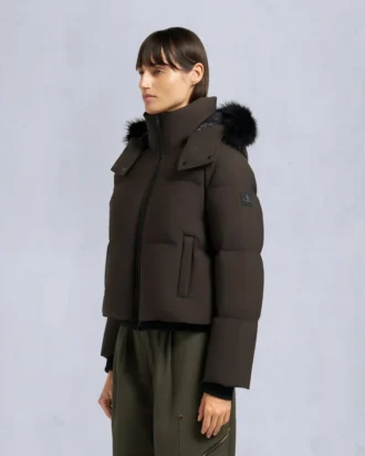 Nyluxe Misti Shearling Trim Puffer