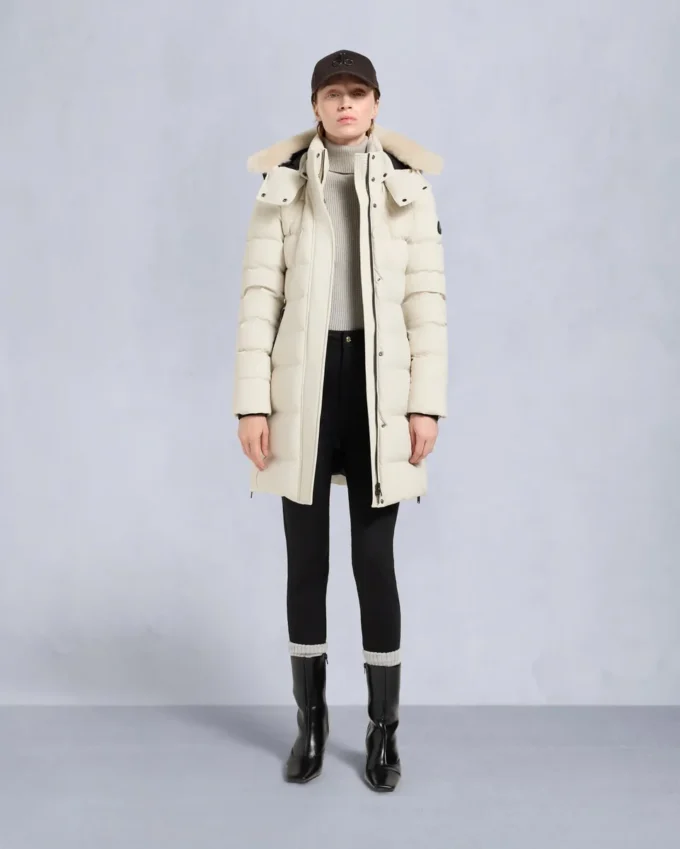 Nyluxe Watershed Shearling Trim Parka