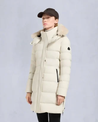 Nyluxe Watershed Shearling Trim Parka