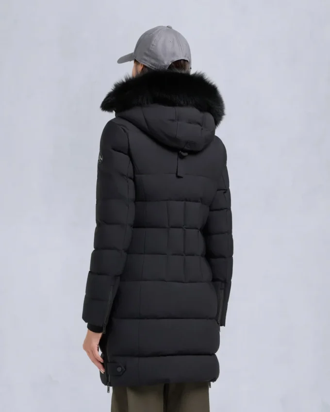 Nyluxe Watershed Shearling Trim Parka