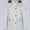 Onyx Anguille Shearling Trim Jacket