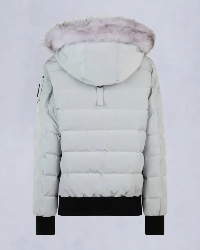 Onyx Ladriere Shearling Bomber Jacket