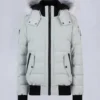 Onyx Ladriere Shearling Bomber Jacket