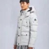 Onyx Round Island Shearling Trim Jacket