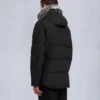 Onyx Round Island Shearling Trim Jacket