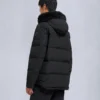 Onyx Round Island Shearling Trim Jacket