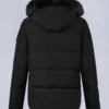 Onyx Round Island Shearling Trim Jacket