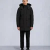 Onyx Shearling Trim Big Ridge Parka