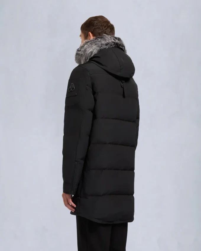 Onyx Shearling Trim Big Ridge Parka