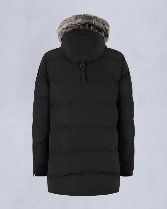 Onyx Shearling Trim Big Ridge Parka