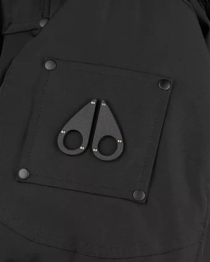 Onyx Shearling Trim Causapscal Parka