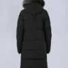 Onyx Shearling Trim Causapscal Parka