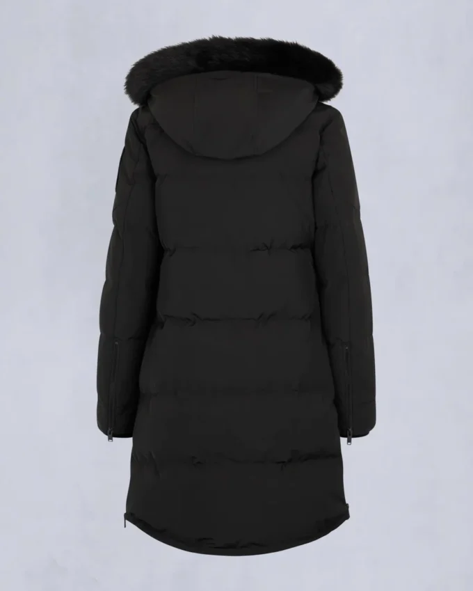 Onyx Shearling Trim Causapscal Parka