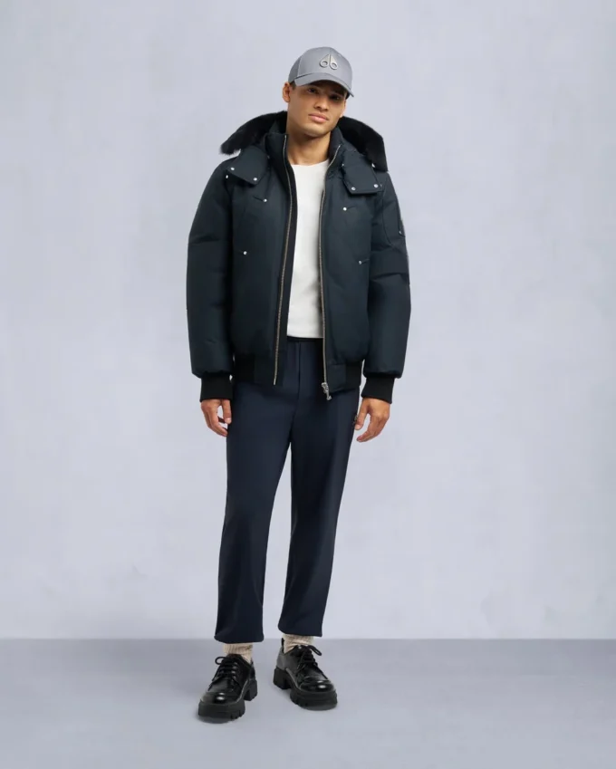 Original Ballistic Shearling Trim Bomber Jacket