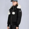 Original Debbie Shearling Trim Bomber Jacket