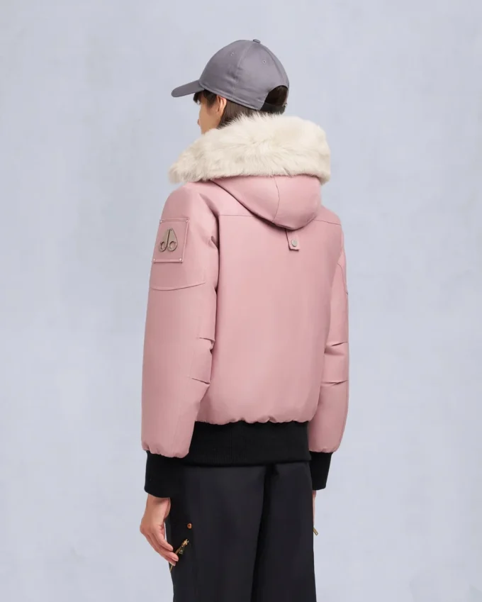 Original Debbie Shearling Trim Bomber Jacket