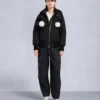 Original Debbie Shearling Trim Bomber Jacket