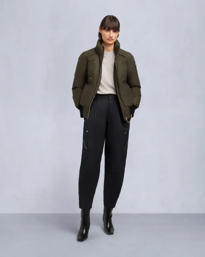 Original Debbie Shearling Trim Bomber Jacket