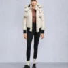 Original Debbie Shearling Trim Bomber Jacket