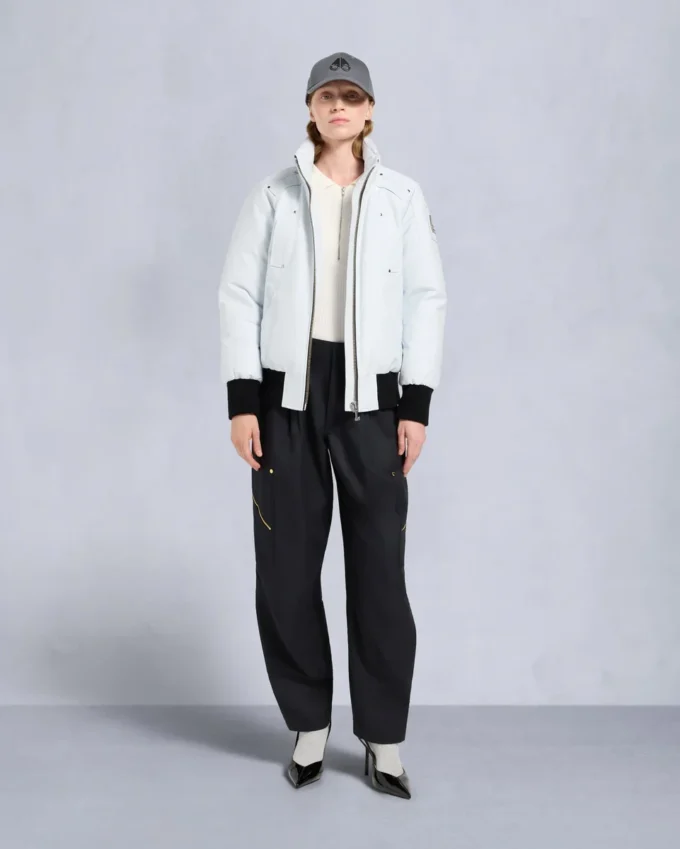 Original Debbie Shearling Trim Bomber Jacket