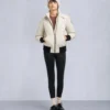 Original Debbie Shearling Trim Bomber Jacket